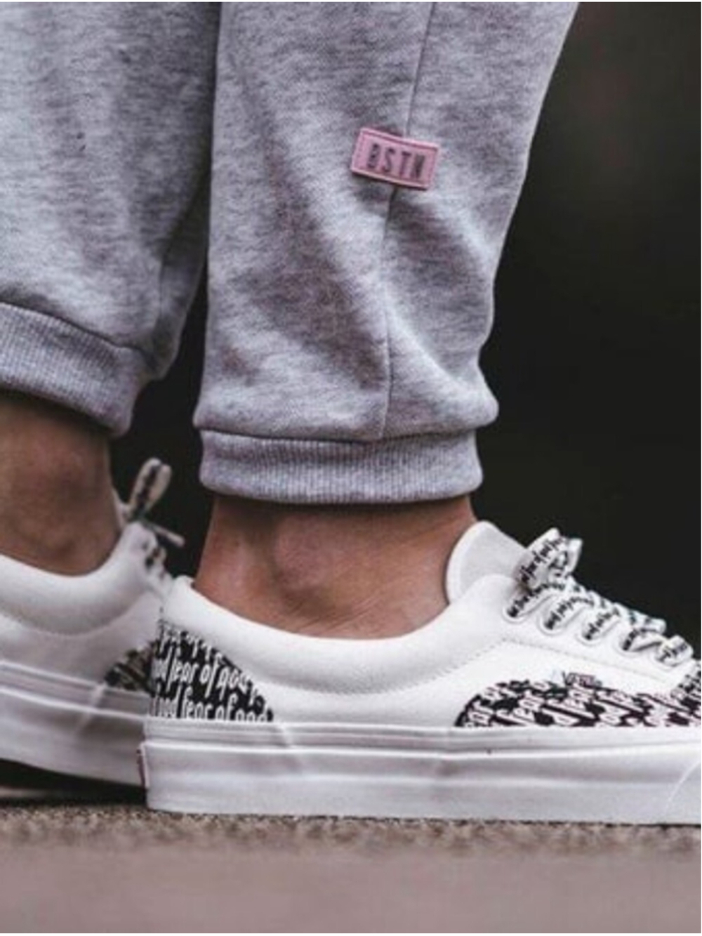 Vans Era X Fear Of God 95 Black White Canvas Shoes Size 4.5 Men's
